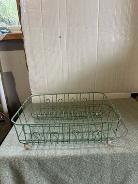 Vintage Metal Wire Dish Drying Rack